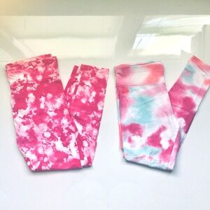 Justice Tie Dye Leggings 18 Plus Pink | Multi